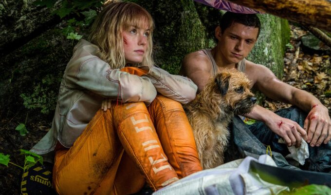 Daisy Ridley, Tom Holland and Manchee the dog in YA science fiction epic Chaos Walking