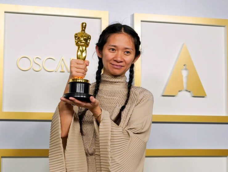 Credit REDIT: Chris Pizzello-Pool/Getty Images; Chloe Zhao wins Best Picture and Best Director for Nomadland at the 93rd Academy Awards