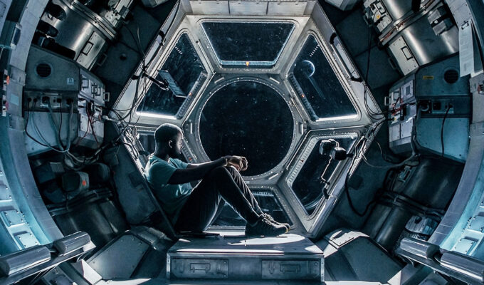 Stowaway space drama from Netflix Studios, spaceship window in 2021
