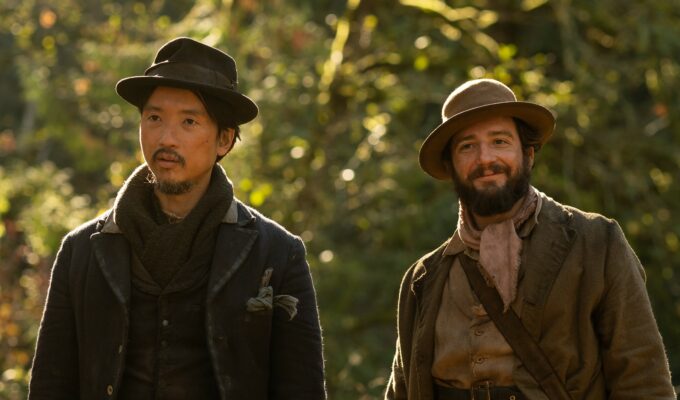 John Magaro and Orion Lee in First Cow