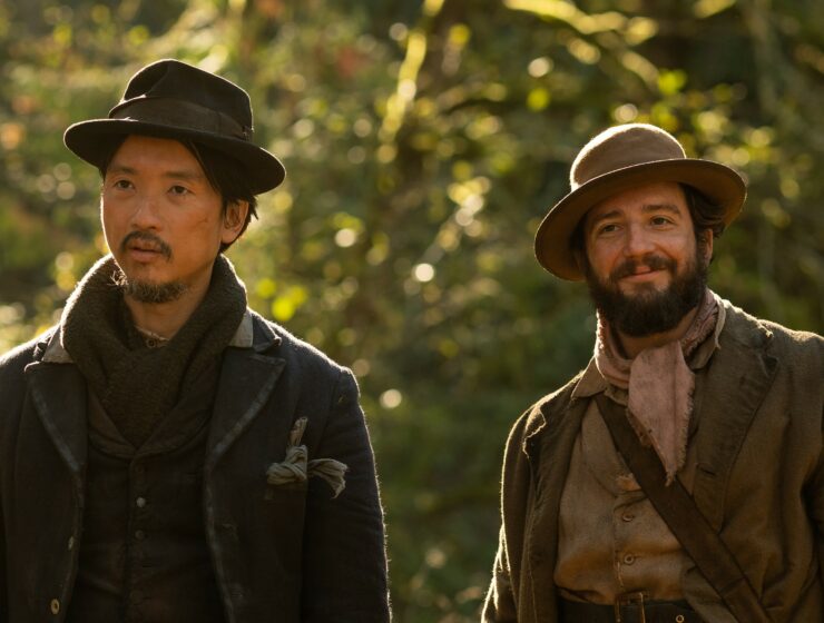 John Magaro and Orion Lee in First Cow