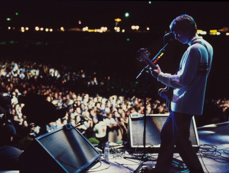 Oasis at Knebworth Hertfordshire concert in 1996