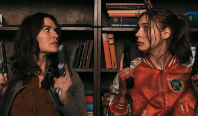 Lena Headey and Karen Gillan in Gunpowder Milkshake