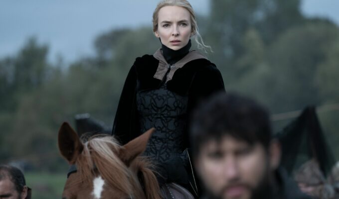 Jodie Comer in The Last Duel by Ridley Scott, written by Matt Damon, Ben Affleck and Nicole Holofcener