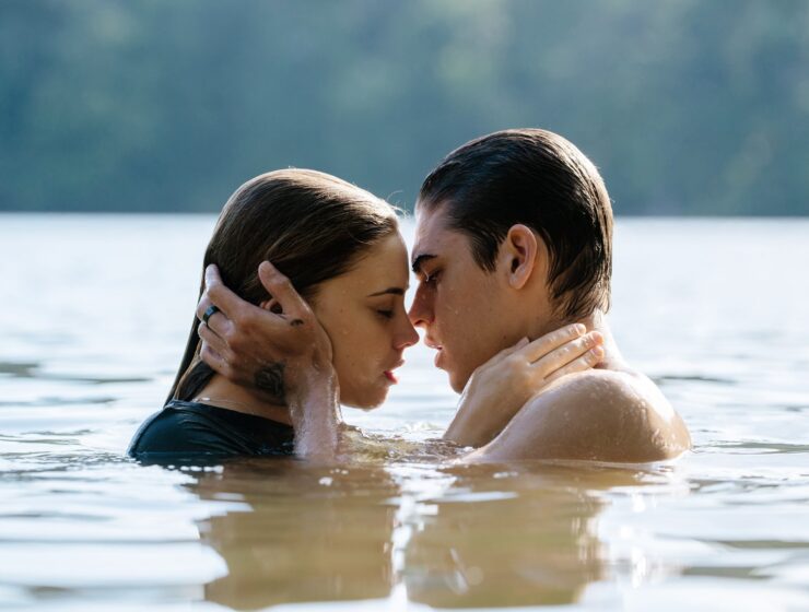 Josephine Langford and Hero Fiennes Tiffin as Tessa and Hardin in After We Fell