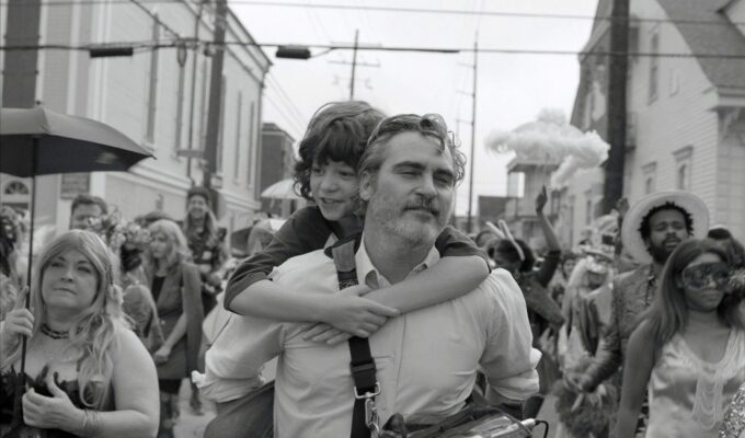 Joaquin Phoenix and Woody Norman in Mike Mills film C'mon C'mon from A24