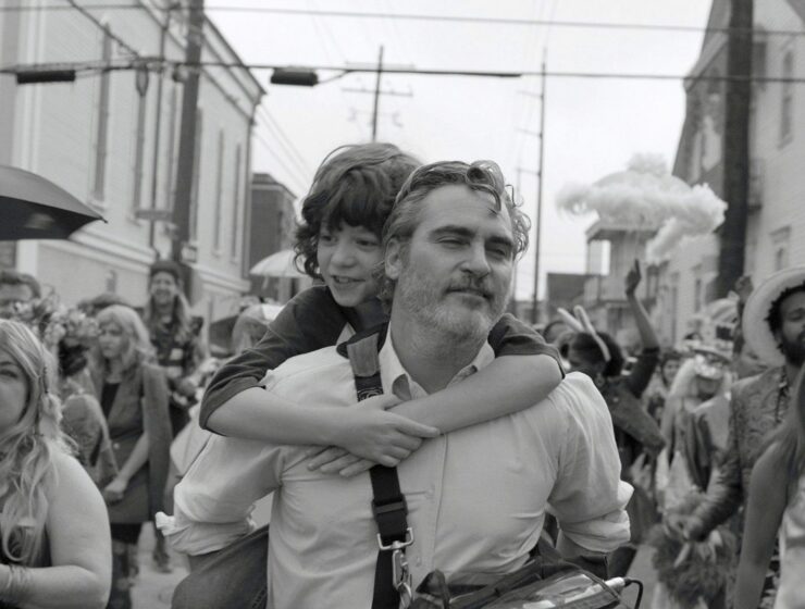 Joaquin Phoenix and Woody Norman in Mike Mills film C'mon C'mon from A24