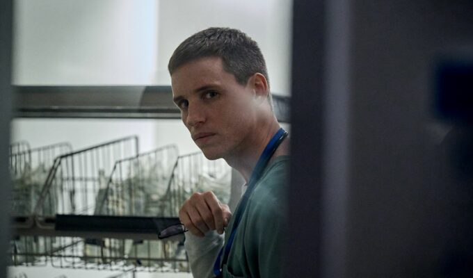 Eddie Redmayne as Charles Cullen in The Good Nurse by Tobias Lindholm