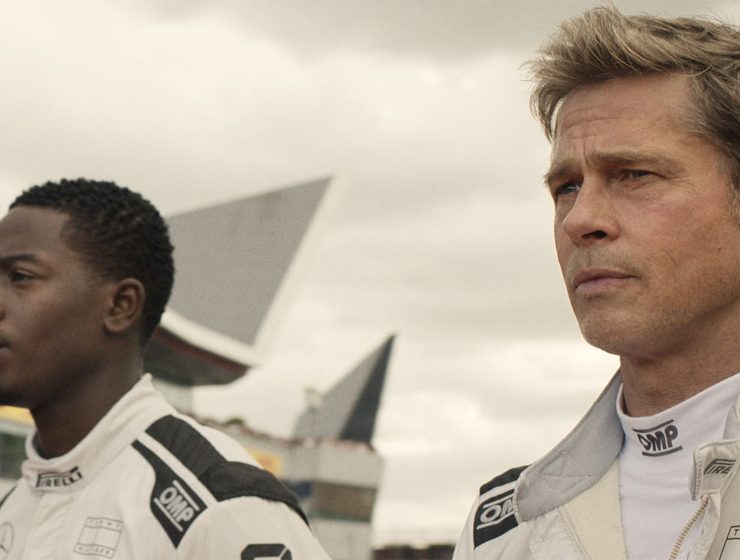 brad pitt and damson idris in f1 film